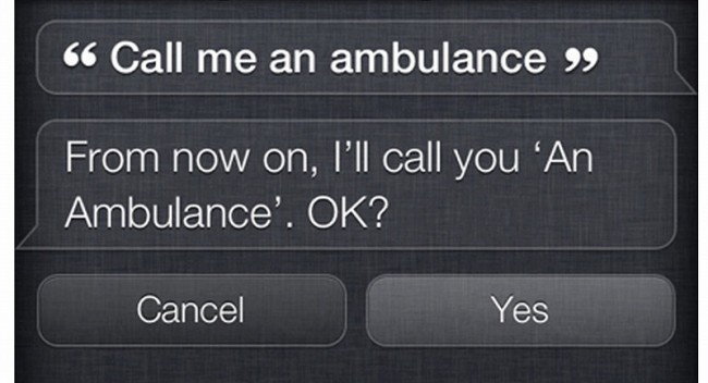 "Call me an ambulance"にご用心